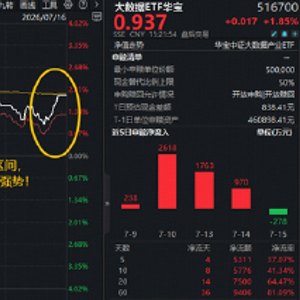 云计算+AI应用携手反攻,紫光股份登顶A股吸金榜!大数据ETF华宝(516700)最高上探3.9%,近5日吸金5311万元